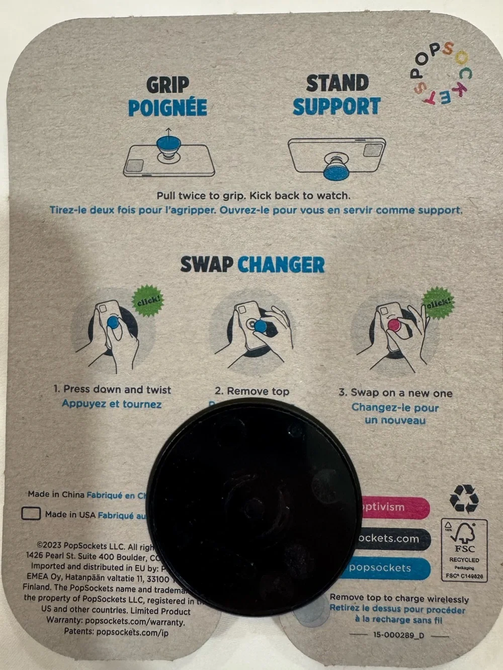 PopSockets PopGrip Cherry Print Phone Grip